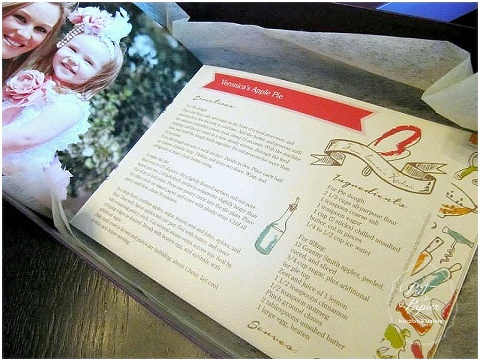 Personalised recipe book